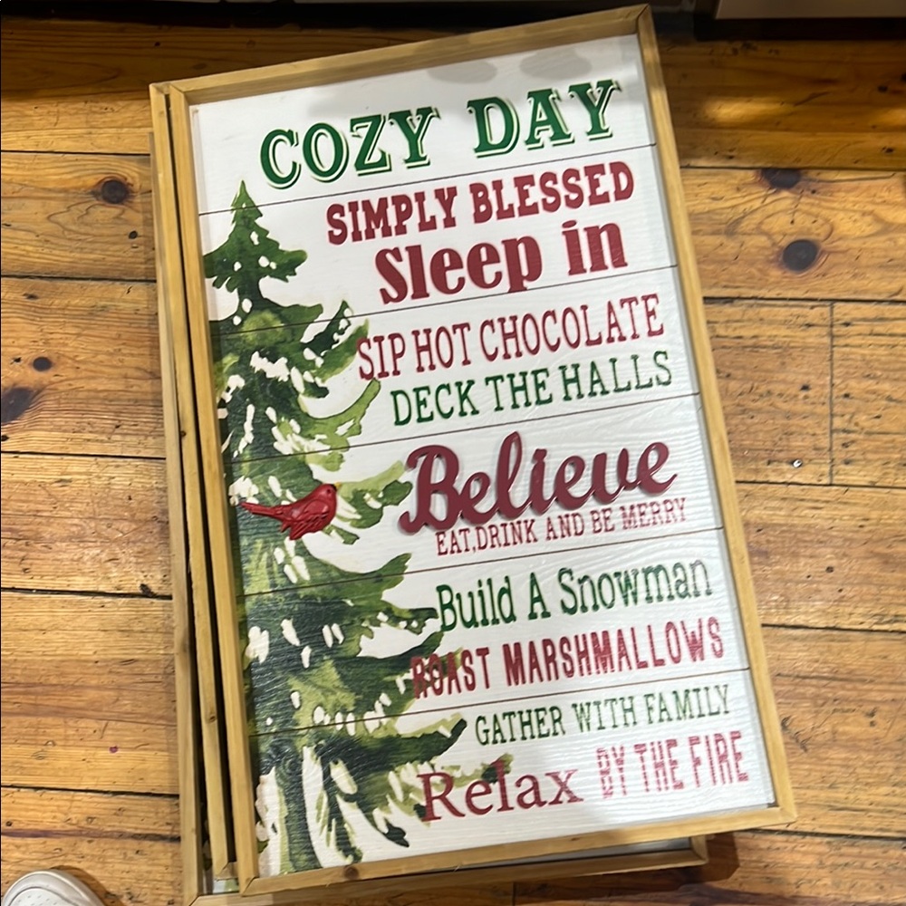 Ashland Festive Holiday Wall Art with Green and Red Accents
